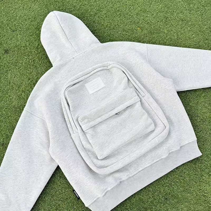 Heavyweight Blank Hoodies with Backpack