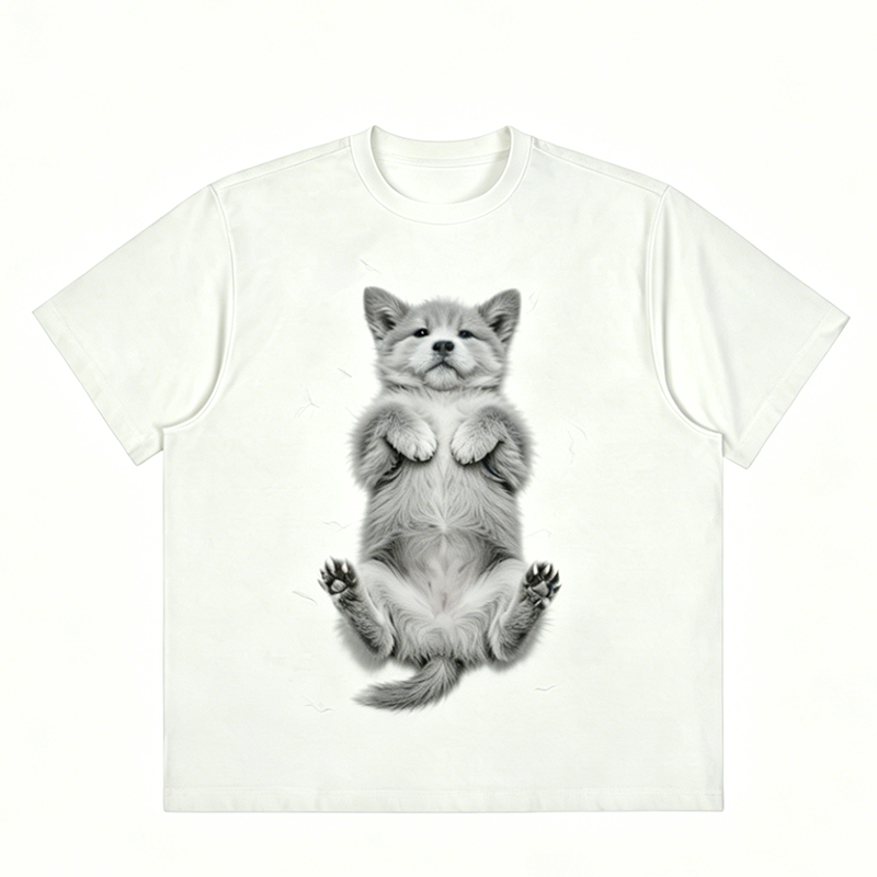 Pure cotton short-sleeved Tshirt