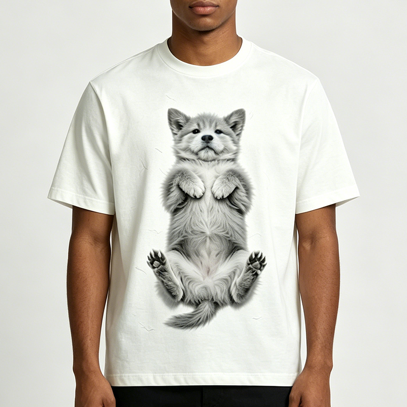 Pure cotton short-sleeved Tshirt