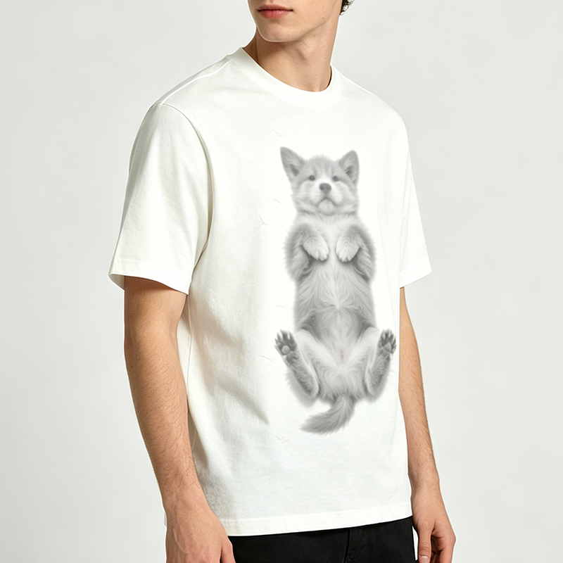 Pure cotton short-sleeved Tshirt
