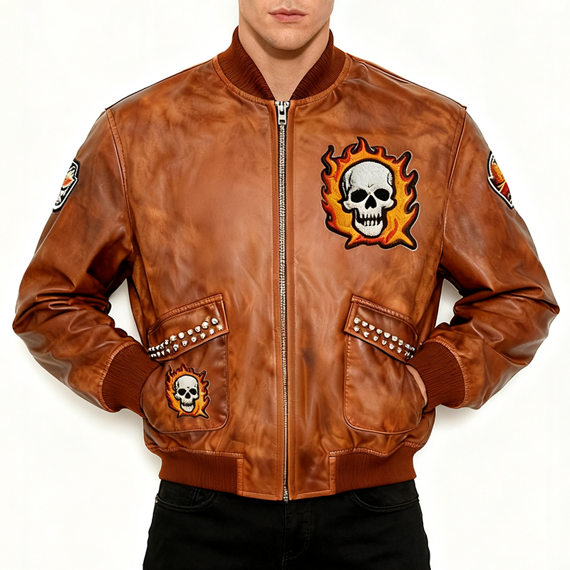 Men's Bomber Leather Jacket