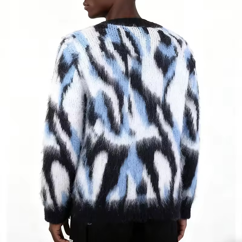 Mohair Jacquard Pattern Sweater
