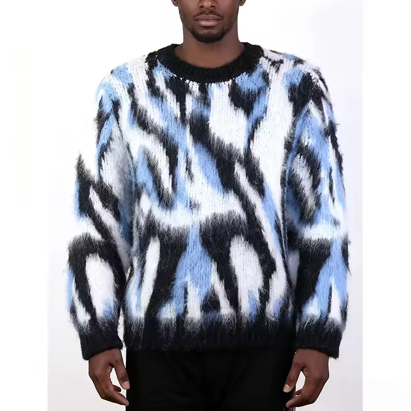 Mohair Jacquard Pattern Sweater