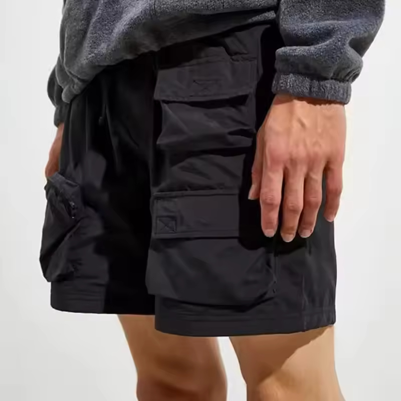 Nylon Cargo Shorts