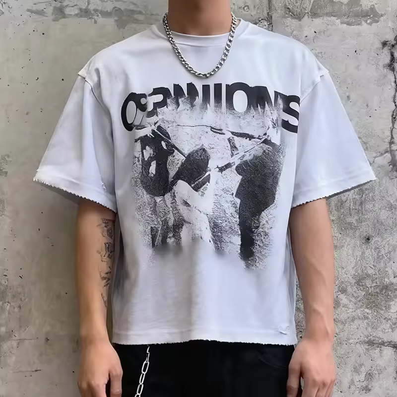 Print Streetwear Oversized Graphic T Shirt