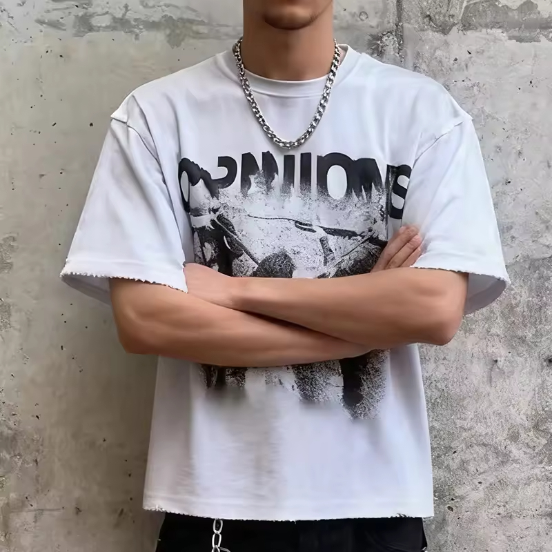 Print Streetwear Oversized Graphic T Shirt