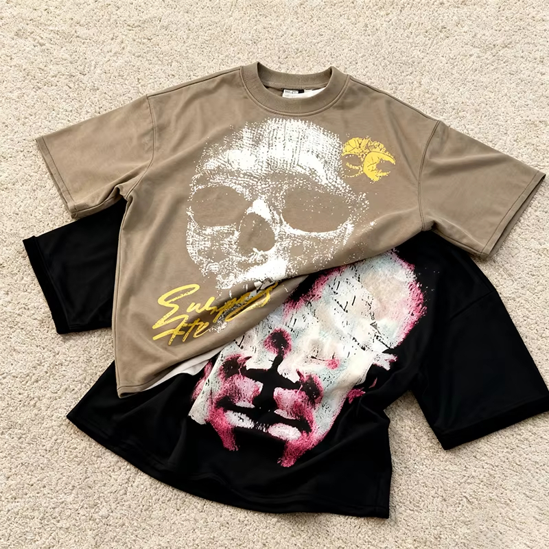 Men's Skull Graphic Boxy Fit T-shirt