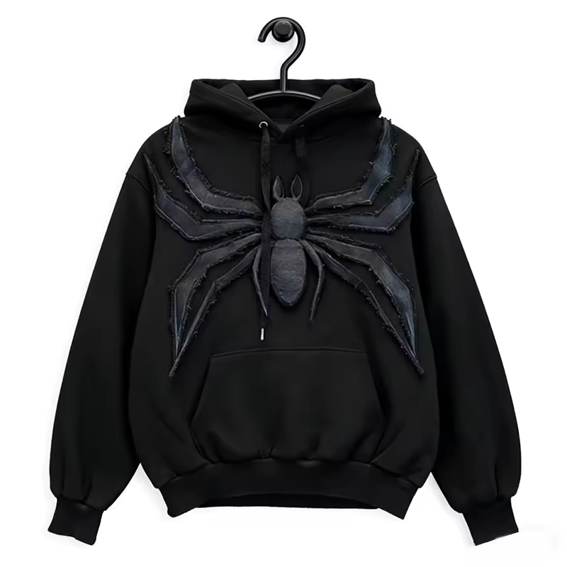 3D Spider Oversized Pullover Hoodie