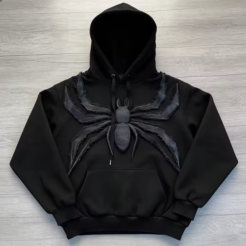 3D Spider Oversized Pullover Hoodie