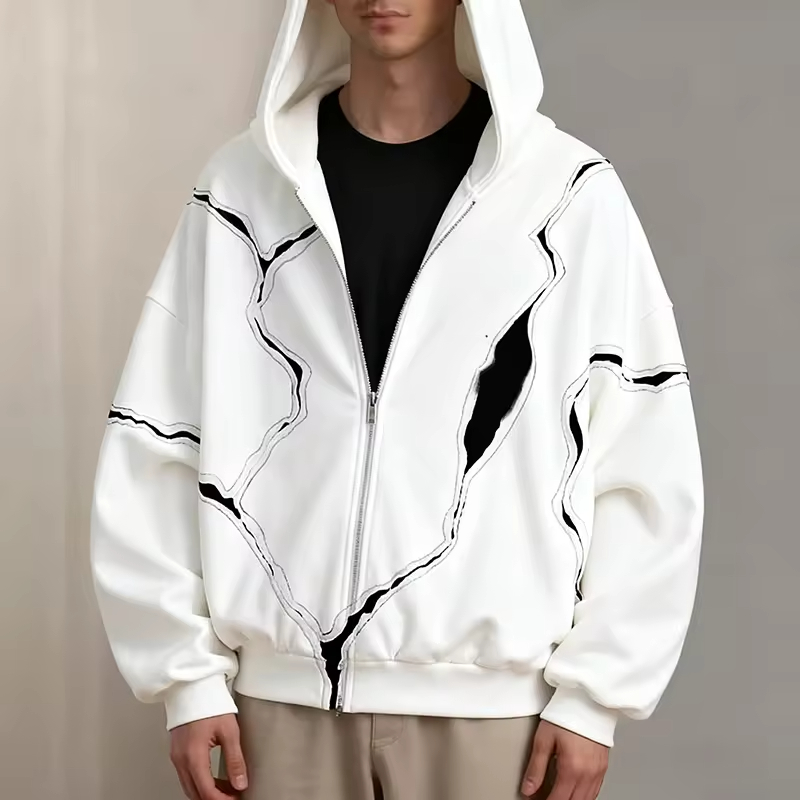 Zip up Oversized Hoodie
