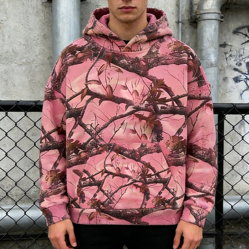 Oversized Vintage Camo Hoodie