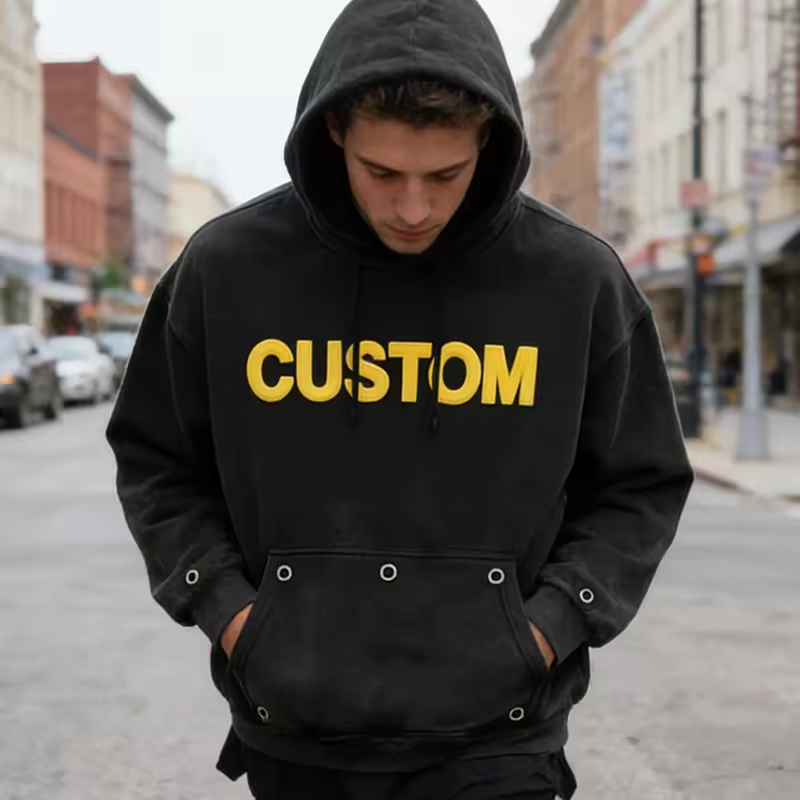 Puff Printing Hoodie Men