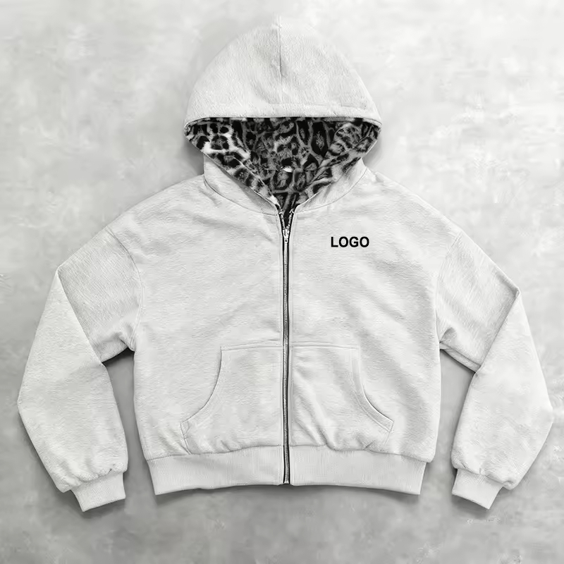 Reversable Leopard Hoodie