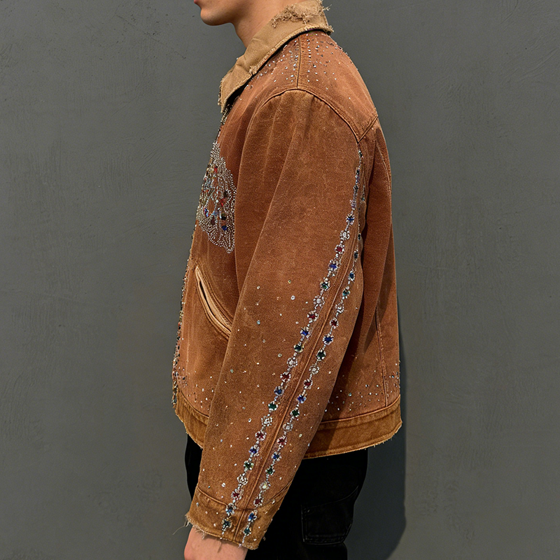 Rhinestone Denim Jacket