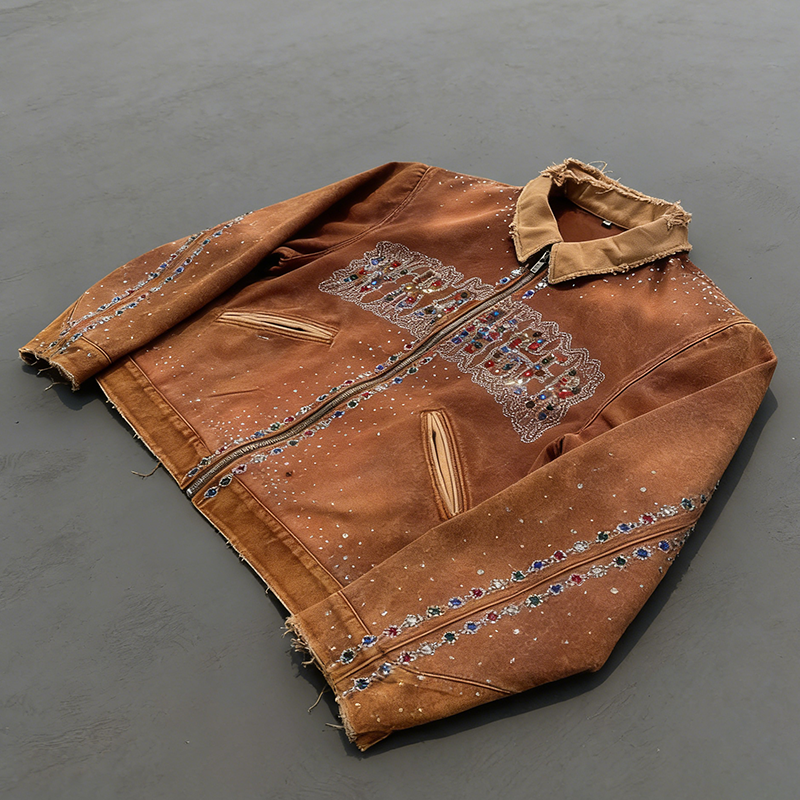 Rhinestone Denim Jacket