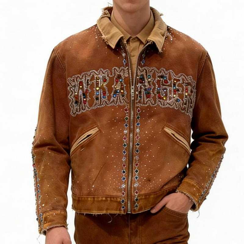 Rhinestone Denim Jacket