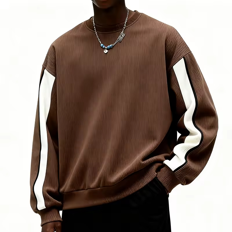 Round Neck Pullover Cotton Sweatshirt