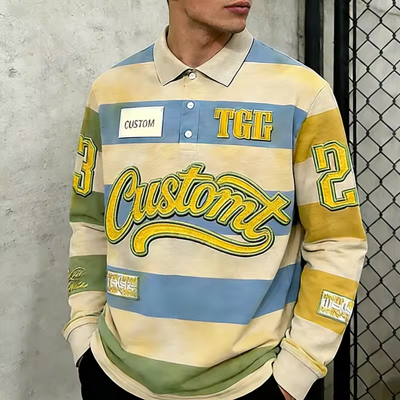 Rugby Polo Striped Shirt
