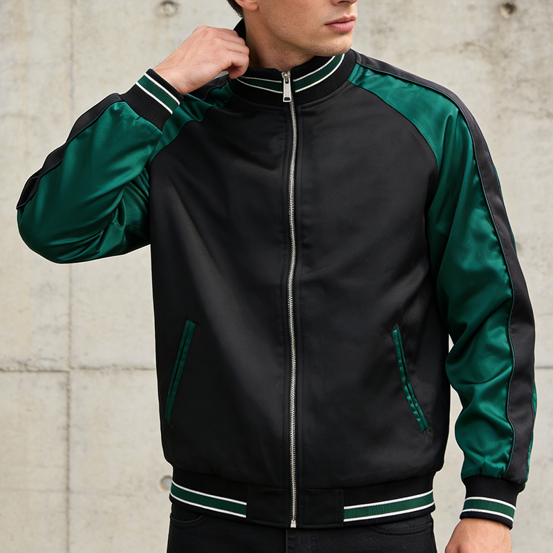 Satin Varsity Jacket