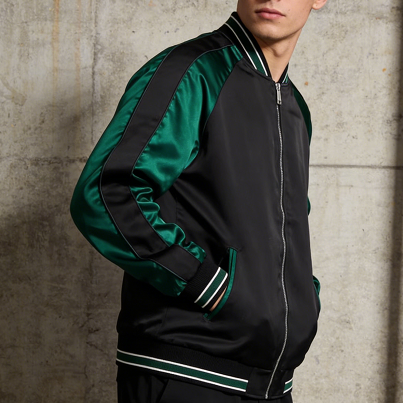 Satin Varsity Jacket