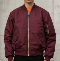 Zipper Flight Bomber Jacket