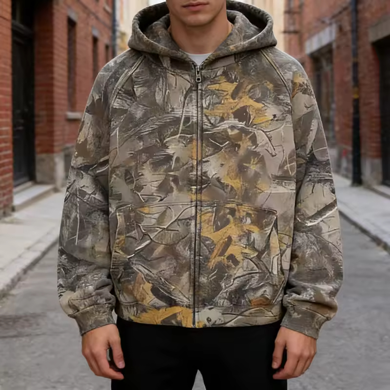 Streetwear Camouflage Hoodies