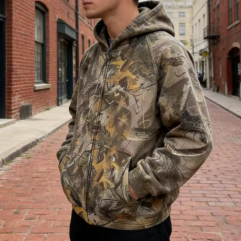 Streetwear Camouflage Hoodies