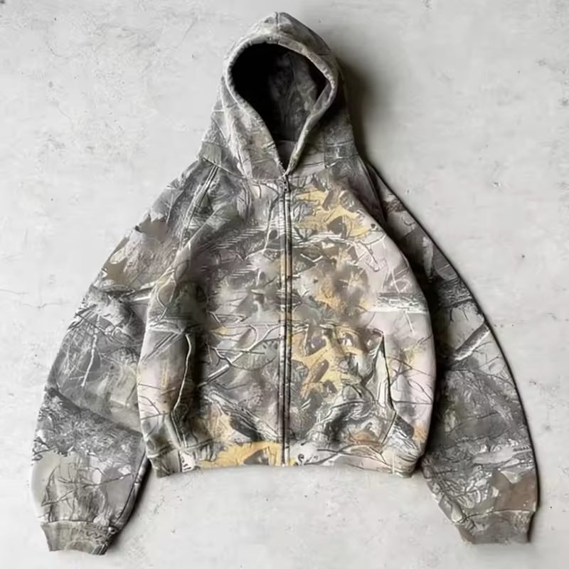Streetwear Camouflage Hoodies