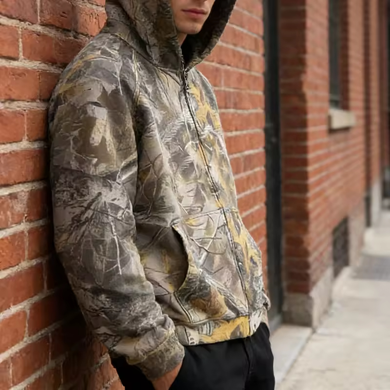 Streetwear Camouflage Hoodies