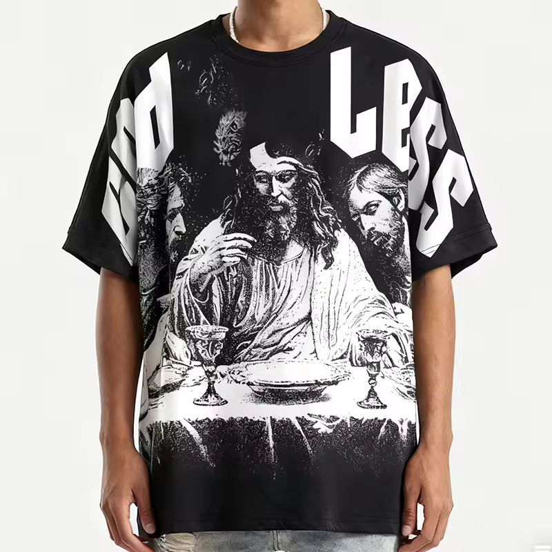 Drop Shoulder Oversized Streetwear Graphic T-shirt