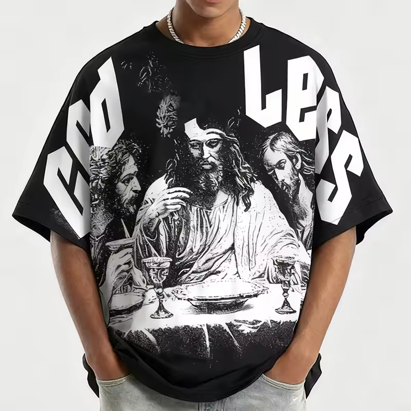 Drop Shoulder Oversized Streetwear Graphic T-shirt