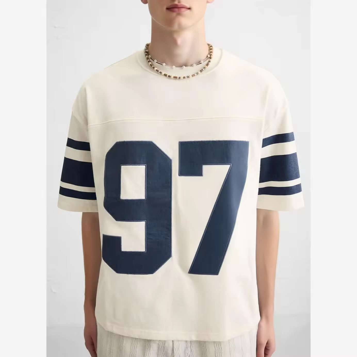 Number Oversized Street Football Jersey T Shirt