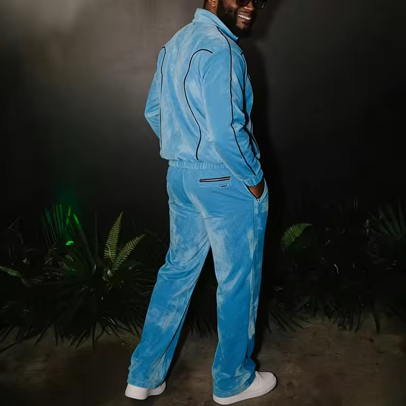Zip up Velvet Set Tracksuit