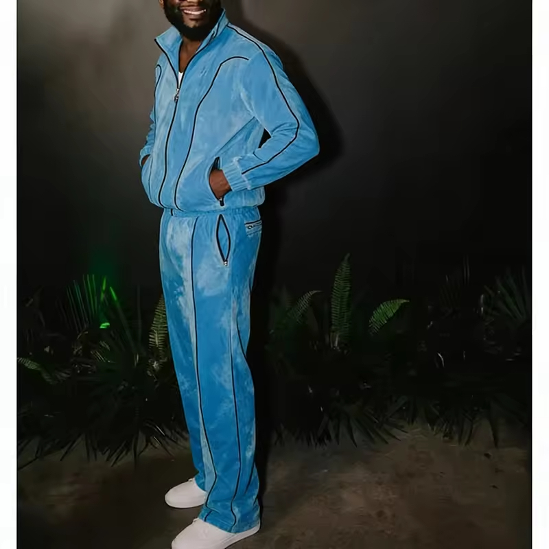 Zip up Velvet Set Tracksuit