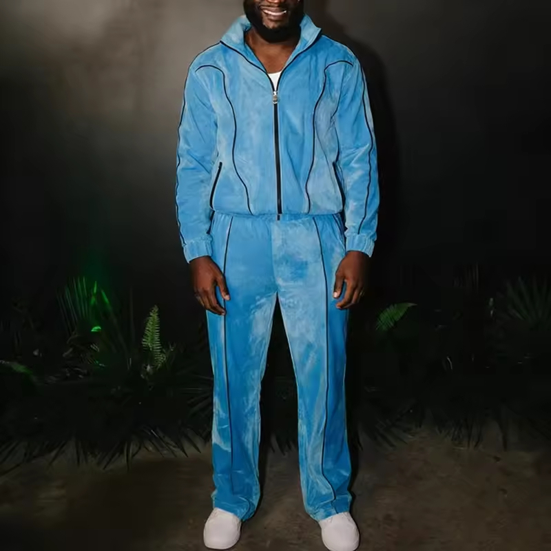 Zip up Velvet Set Tracksuit