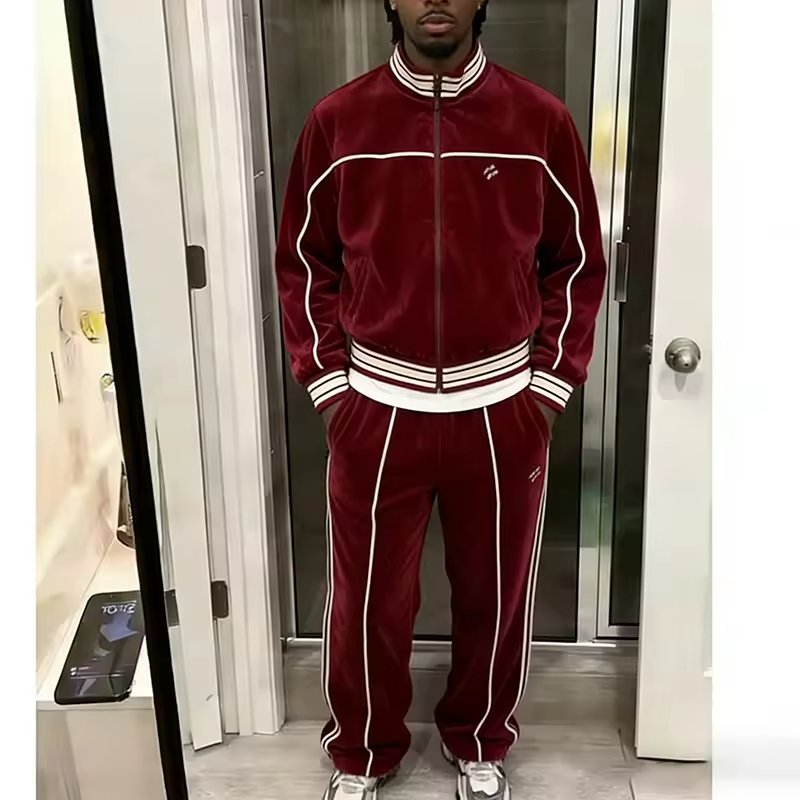 Velvet Tracksuit Men