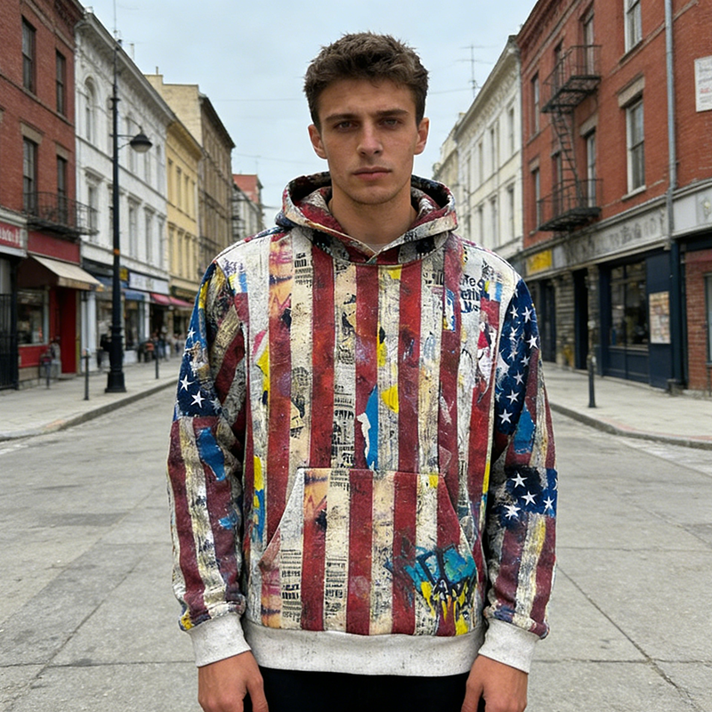 Vintage Distressed Hoodie