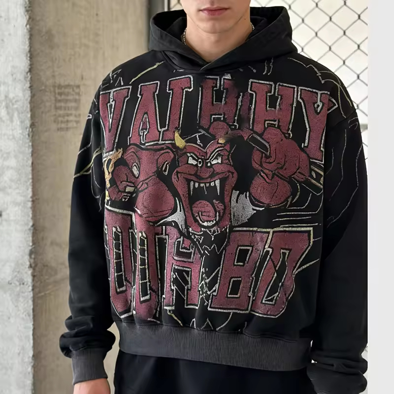 Zip up Vintage Streetwear Hoodie