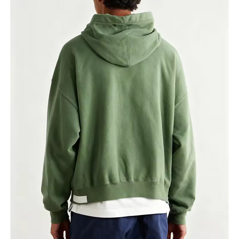 Blank Washed Vintage Hoodie Men