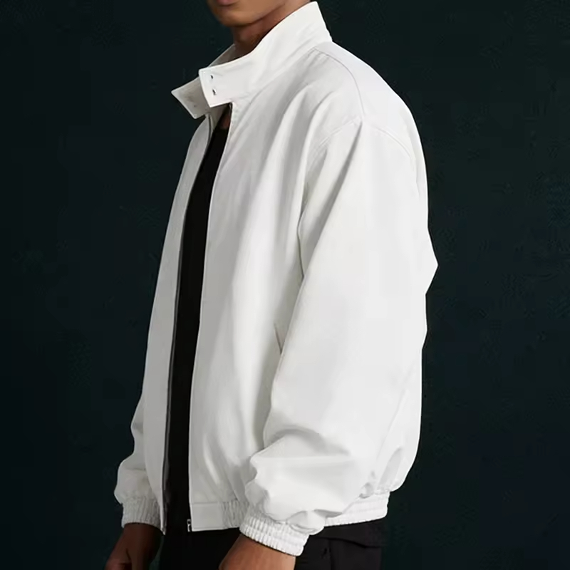 White Lightweight Outerwear Jacket