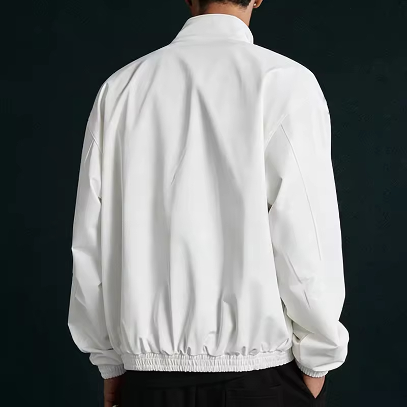 White Lightweight Outerwear Jacket