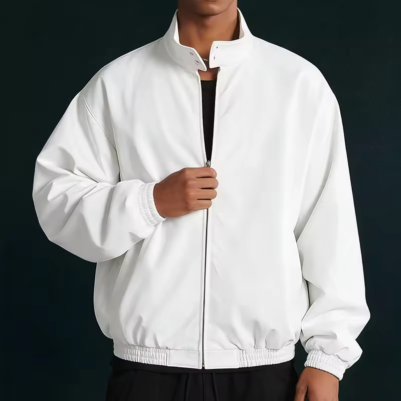 White Lightweight Outerwear Jacket