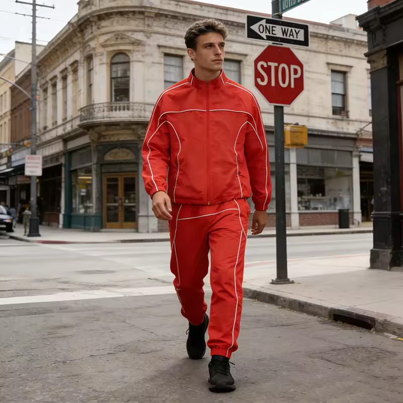 Windbreaker Tracksuit Set Men