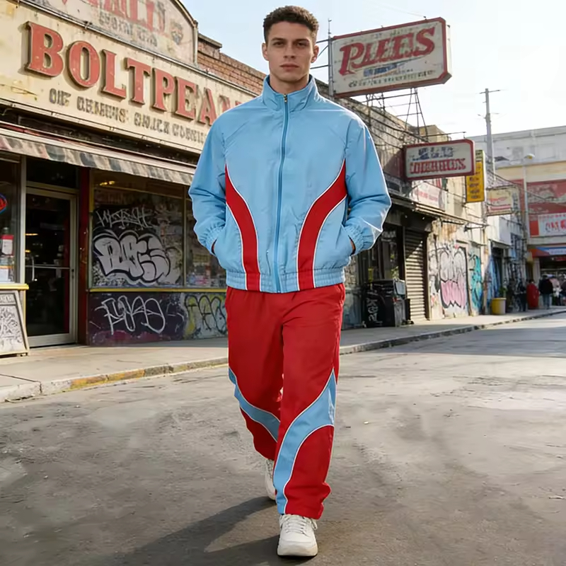Windbreaker Zip up Tracksuit Men