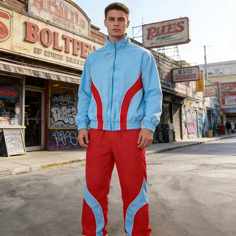 Windbreaker Zip up Tracksuit Men