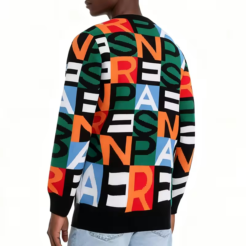 Crew Neck Winter Knitted Sweater