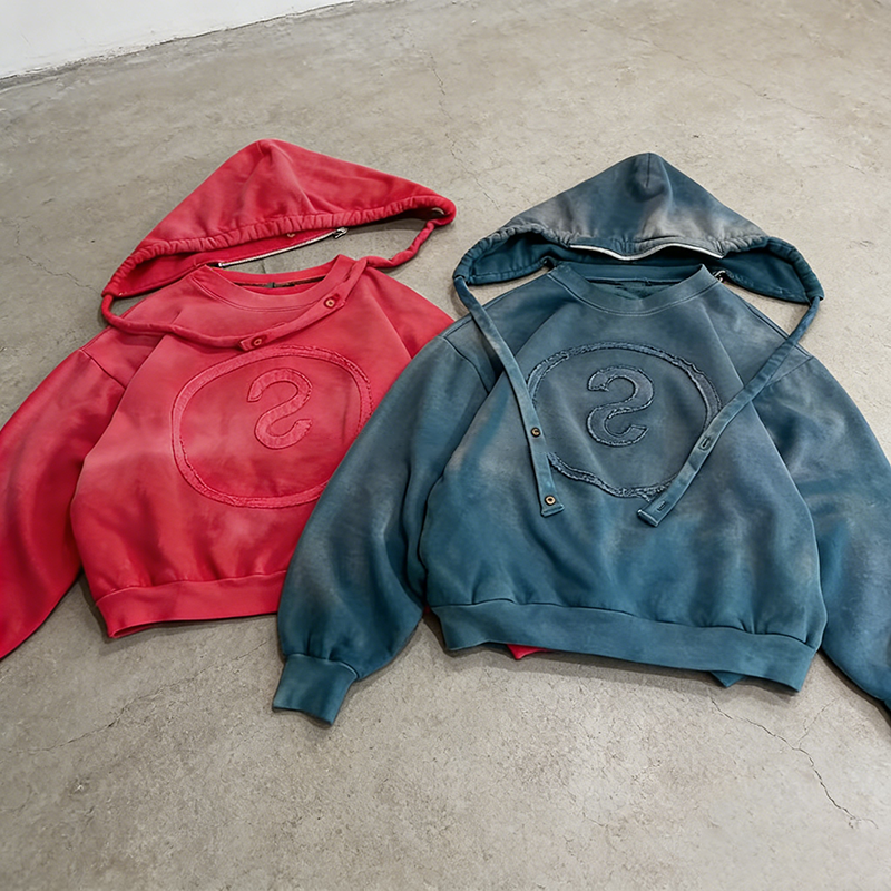 Acid Wash Sweatshirt Men