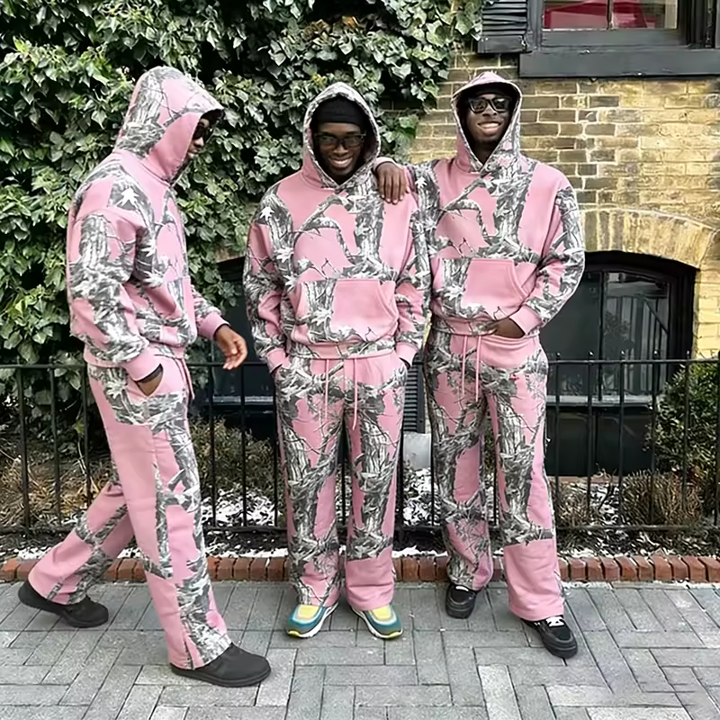 Camo Oversized Tracksuit Set Men