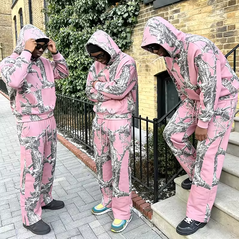 Camo Oversized Tracksuit Set Men