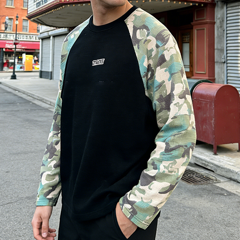 Camo Waffle Knit T-shirt